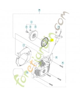 Ressort de lanceur husqvarna ref. 545008013 Remplace référence 530042095
