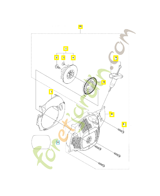 Lanceur complet référence 545008025 husqvarna