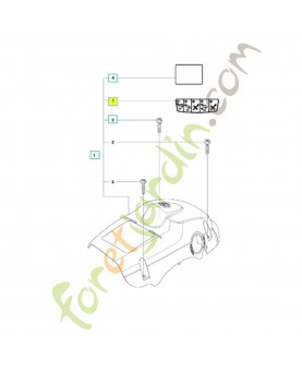 Autocollant 545116502. Pièce de rechange Husqvarna