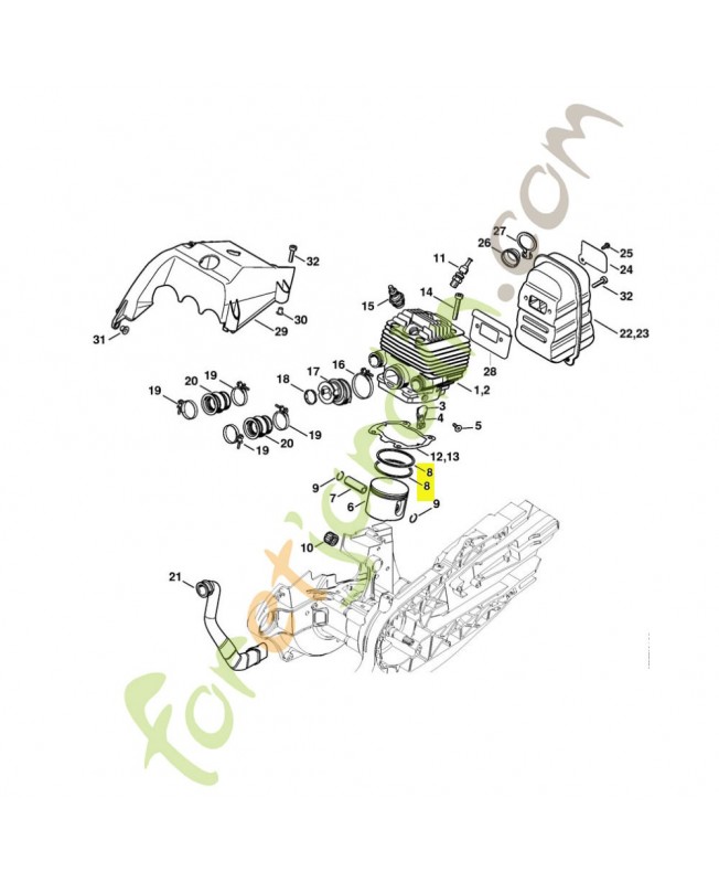 Segment piston d56x1.5