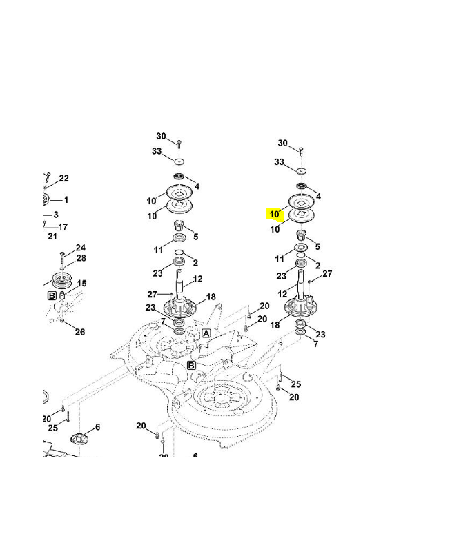 Moitie poulie courroie trapezo