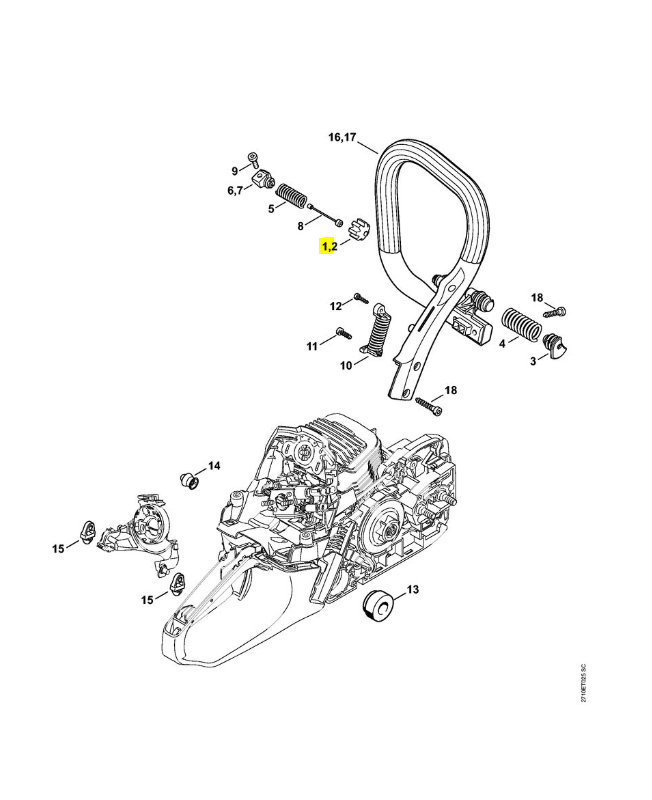 Butoir 1141-791-2802 stihl