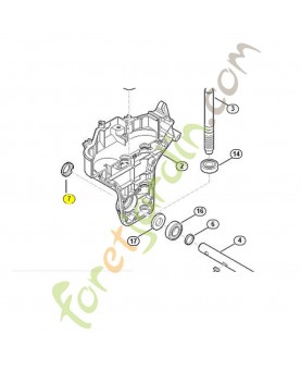 Tole de protection stihl ref. 6241-643-2701 Remplace référence 6241-643-2700