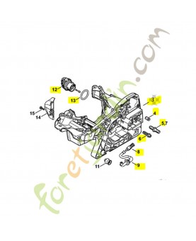 Carter moteur stihl ref. 1143-020-3027 Remplace référence 1143-020-3011 et 11430203013