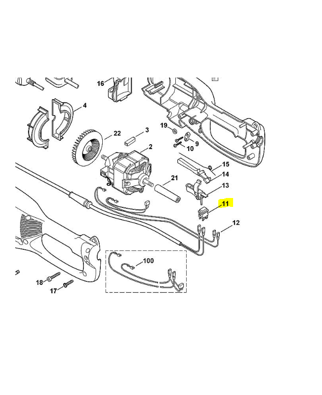 Interrupteur m/a 6440-430-0500. Pièce de rechange Sithl