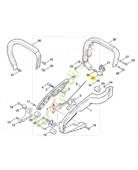 Butoir 1114-790-9600 stihl