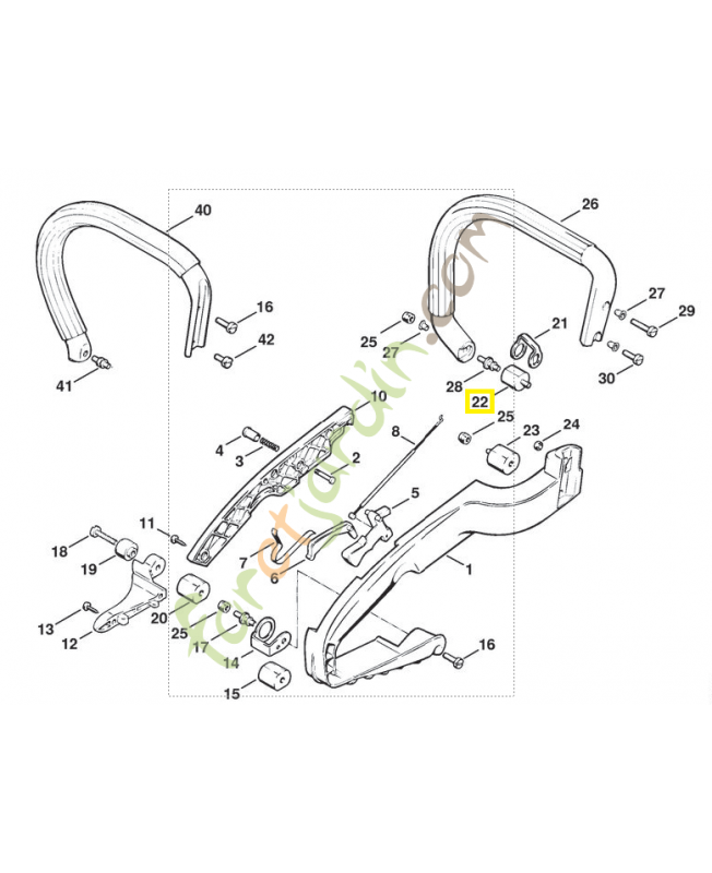 Butoir 1114-790-9600 stihl