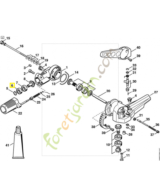 Roulement rainuré à billes 609-Z 9503-003-9856 Pièce de rechange Sithl / Vicking