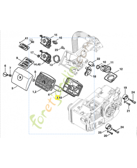 Socle de filtre 1129-120-3402. Pièce détachée Stihl / Vicking