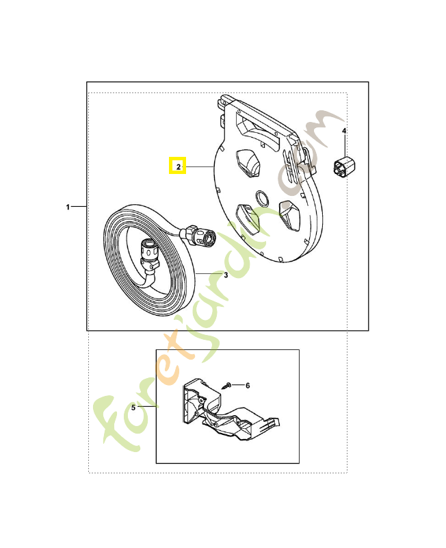Cassette 4910-500-8800. Pièce détachée Stihl / Vicking