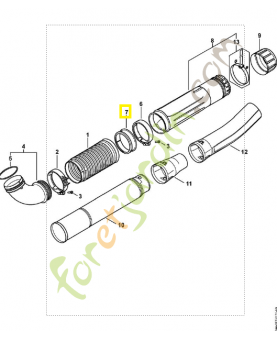 Anneau de glissement 4282-701-6301. Pièce détachée Stihl / Vicking