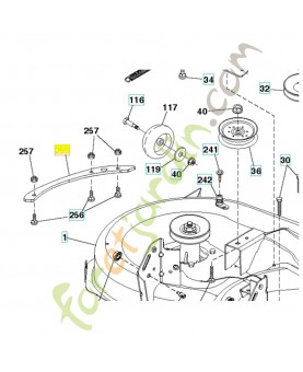 Plaque de renforcement 585317005- Pièce de détachée Husqvarna