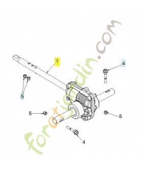 ARBRE DE BOITE DE VITESSE 546035301. Pièce détachée Husqvarna Remplace référence 585867701 ; 536863201