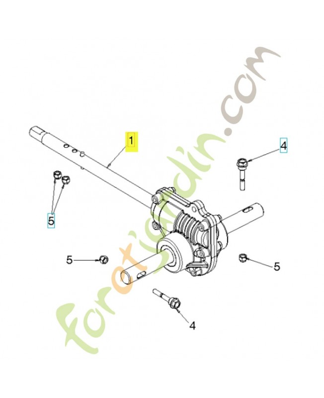 ARBRE DE BOITE DE VITESSE 546035301. Pièce détachée Husqvarna Remplace référence 585867701 ; 536863201