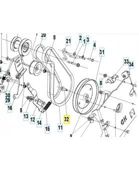 Vis 595517901. Pièce détachée Husqvarna Remplace référence 583814901