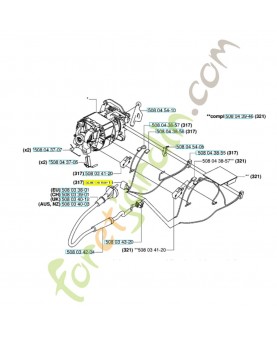 Condensateur 508046914. Pièce de rechange Husqvarna