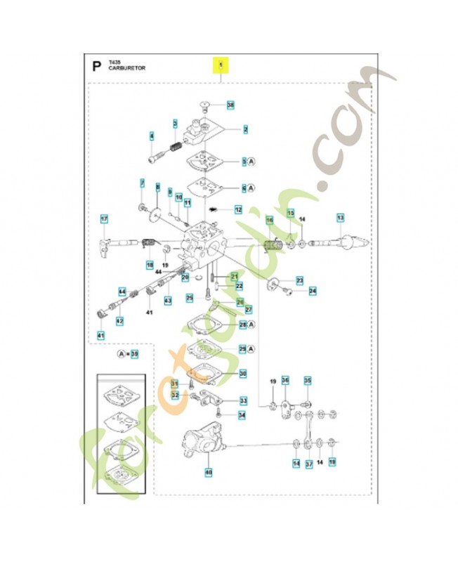 Carburateur 578936901 et 578936902. Pièce de rechange Husqvarna