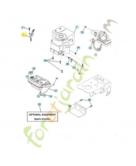 Levier accélérateur autoportée 532176636. Pièce de rechange Husqvarna