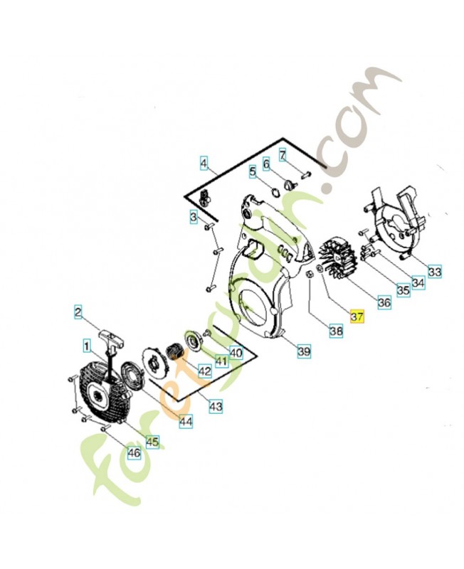 Rondelle 530015828. Pièce de rechange Husqvarna Rondelle 530015828. Pièce de rechange Husqvarna