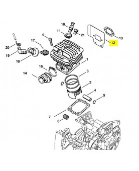 Tôle de refroidissement Stihl réf. 1128-141-3200