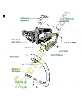Ressort 506014601. Pièce de rechange Husqvarna 