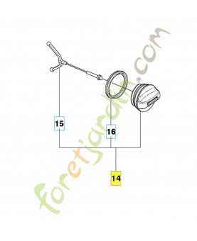 Bouchon de reservoir complet référence 537215208