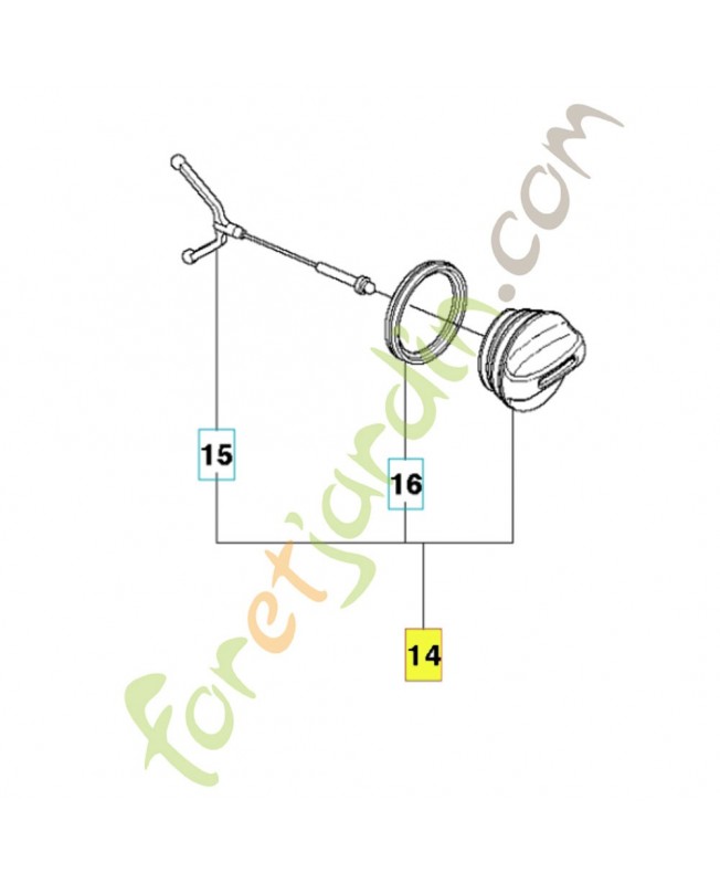 Bouchon de reservoir complet référence 537215208