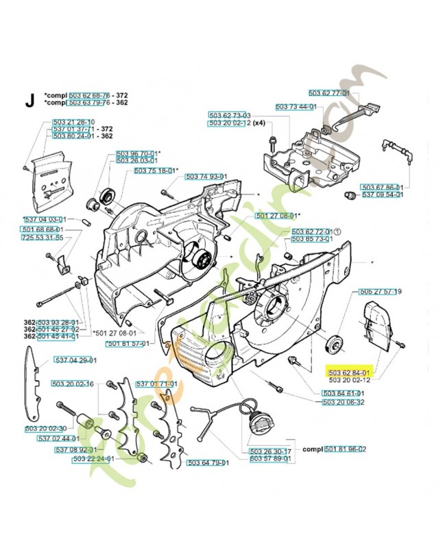Gicleur 503628401. Pièce de rechange Husqvarna