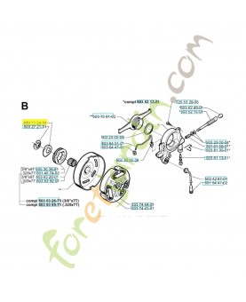 Rondelle 503752401. Pièce de rechange Husqvarna