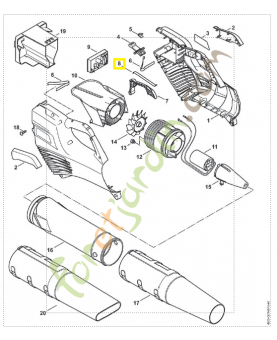Ressort a lame 4523-435-8900. Pièce détachée Stihl / Vicking