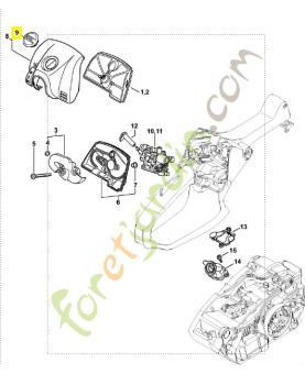 Verrou 1137-140-9200 stihl. Pièce détachée Stihl