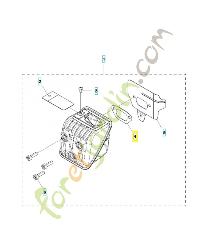 Joint 537287701. Pièce de rechange Husqvarna