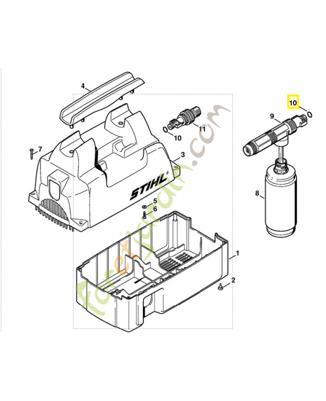Anneau 7,5x2,65 9645-945-7472. Pièce de rechange Sithl 