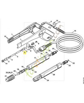 Joint torique 6x2 9645-948-7464. Pièce de rechange Sithl 