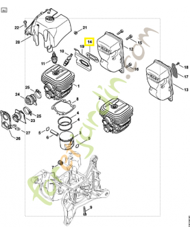 Joint d'echappement 4238-149-0600. Pièce de rechange Sithl
