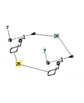 Cliquet de verrouillage 583580301. Pièce de rechange Husqvarna
