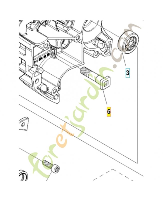 goujon de guide husqvarna ref. 505217301