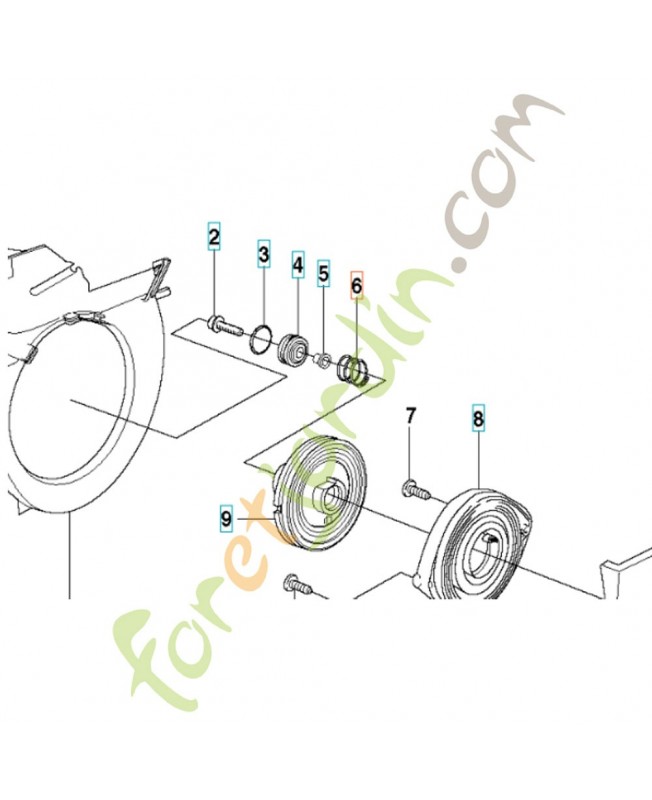 Ressort 506253001. Pièce détachée Husqvarna