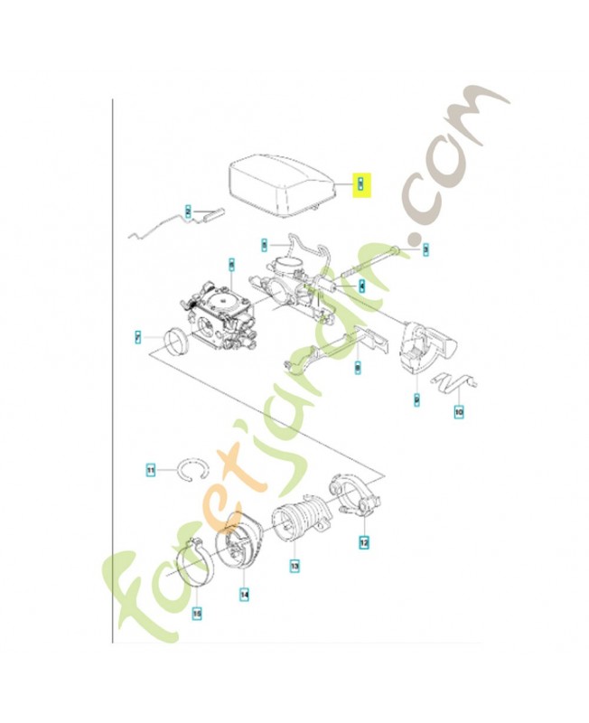 Filtre a air 537264901. Pièce de rechange Husqvarna 