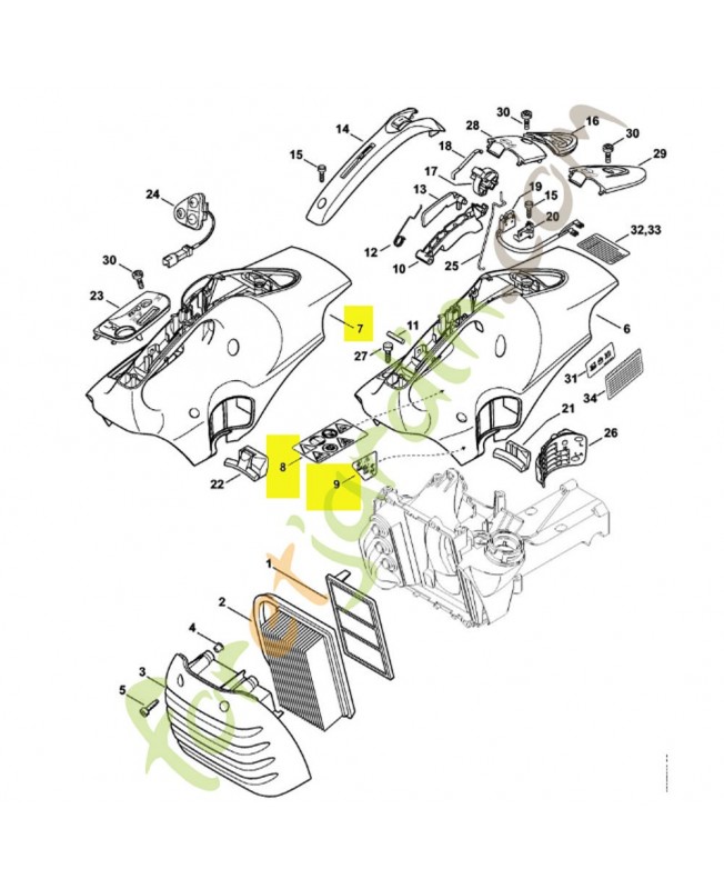 Capot nu ts 410/420 a référence 4238-080-1602