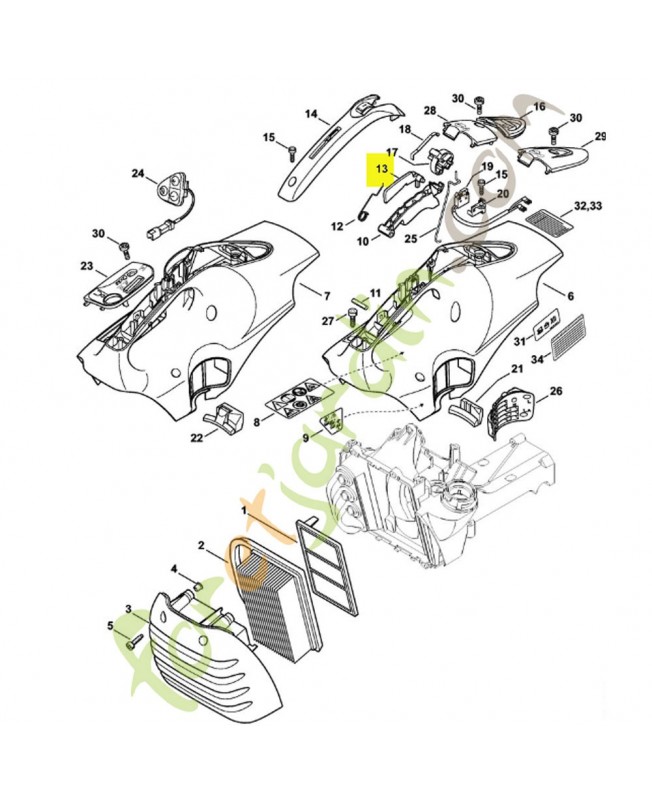 Levier d'arret référence 4238-182-0800
