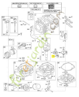 691997 Déflecteur - d'huile /régulateur