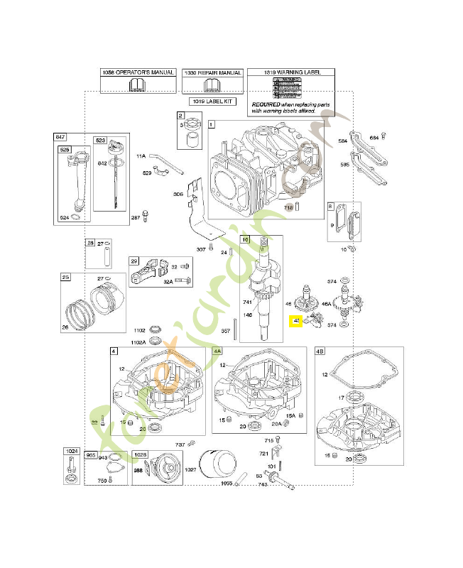691997 Déflecteur - d'huile /régulateur