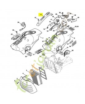 Monture de poignee référence 4238-791-0600