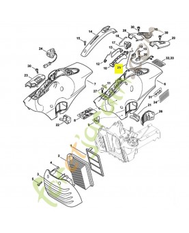 Tringlerie des gaz référence 4238-182-1500