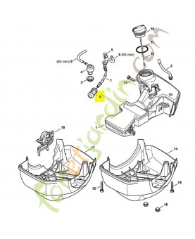 crépine d'aspiration 0000-350-3521 stihl