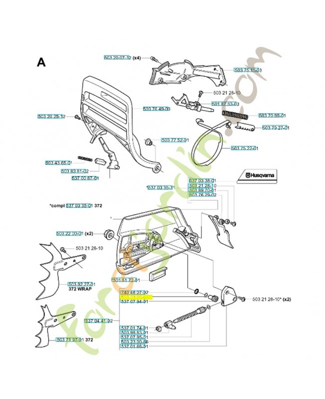 Rondelle 503230063. Pièce de rechange Husqvarna