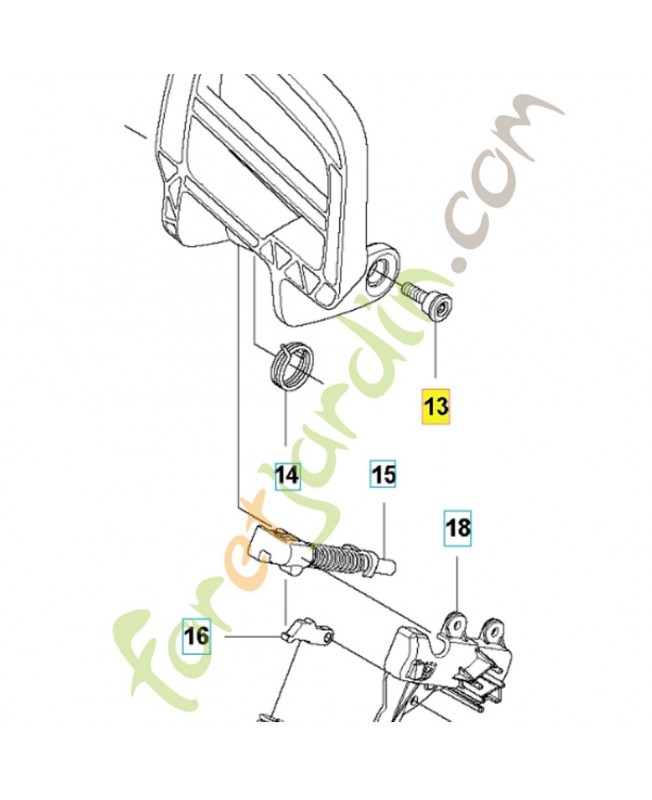 Vis 503893001. Pièce de rechange Husqvarna Vis 503893001. Pièce de rechange Husqvarna