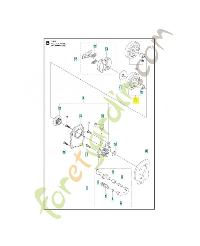 Cloche embrayage complet référence 525615301
