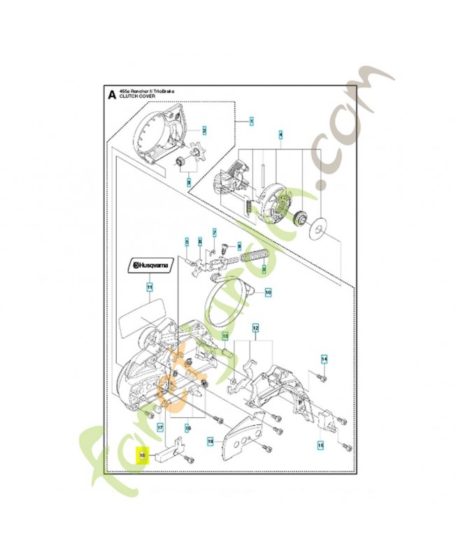 couvercle 504542801. Pièce de rechange Husqvarna couvercle 504542801. Pièce de rechange Husqvarna